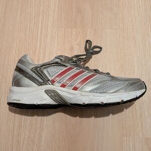 Adidas Gray and Red Running Shoe